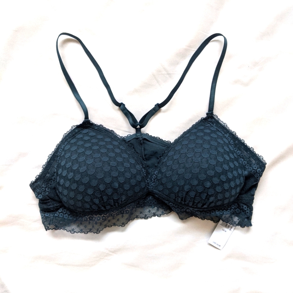 aerie lace racerback bralette m